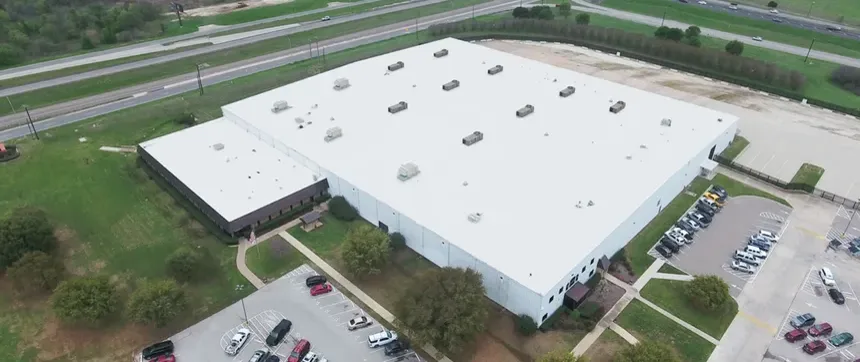 Commercial roof system installation