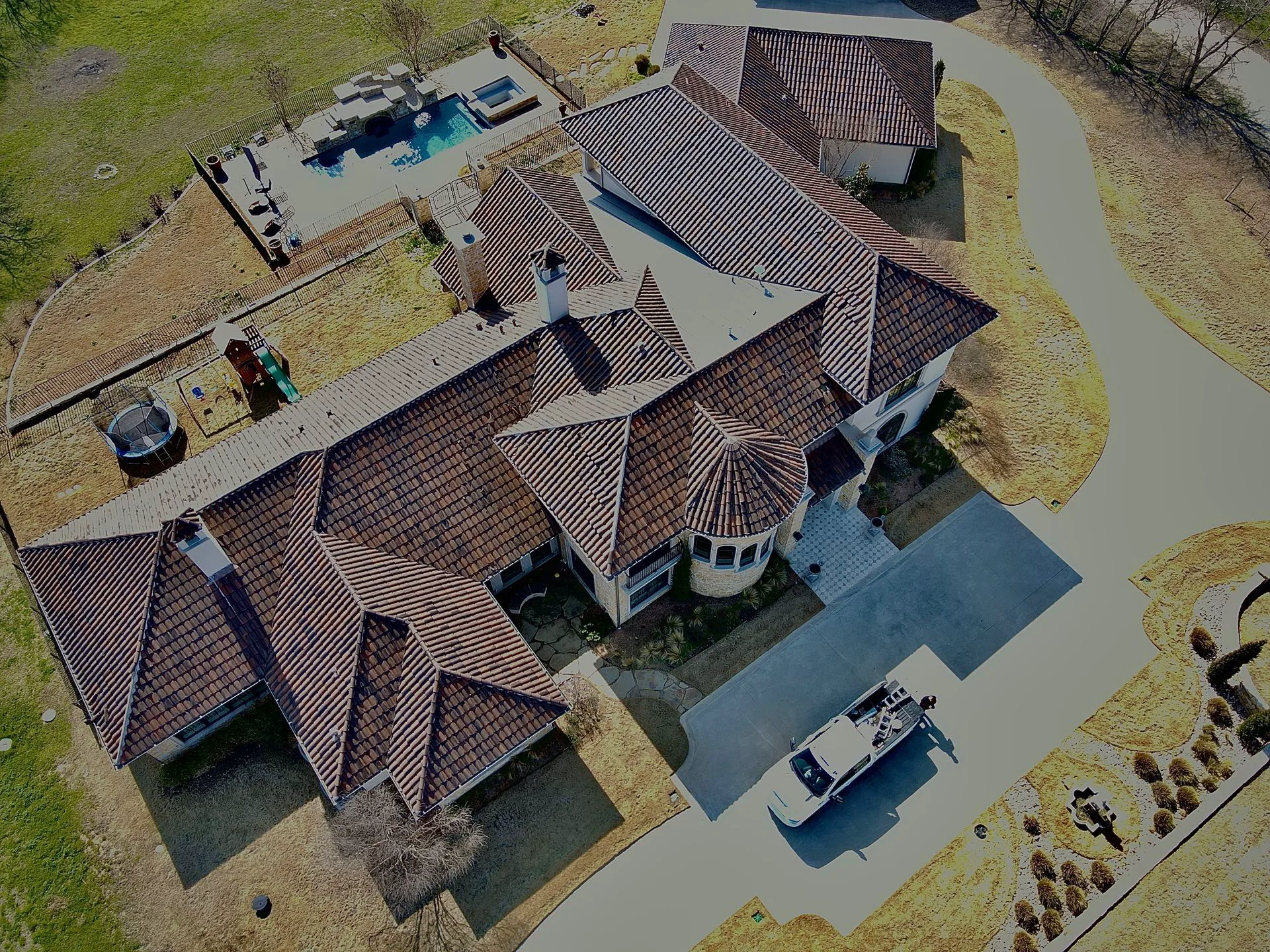 Clay tile roofing